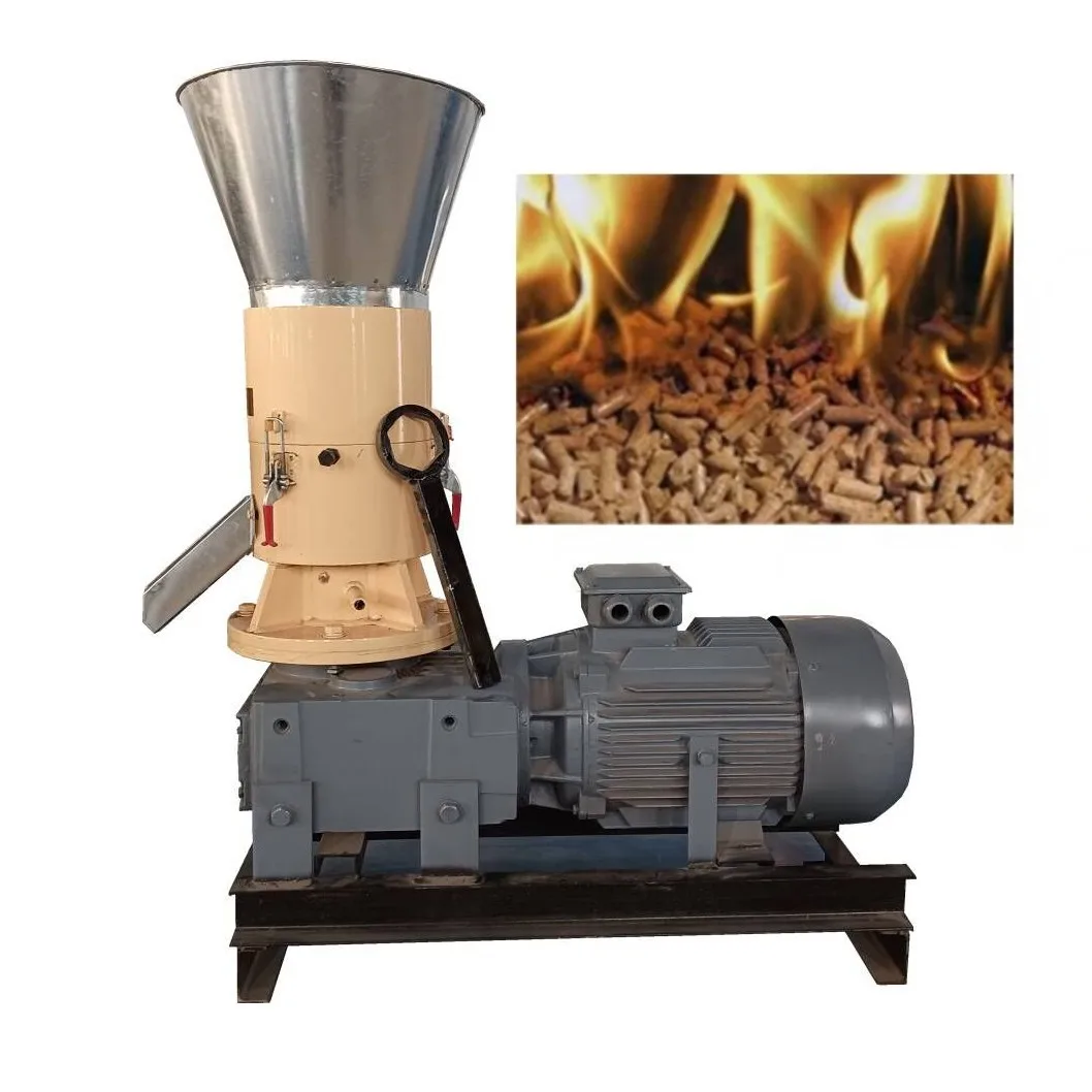 Wood Pellet Making Machine - Küçük Talaş Samanı Odun Biyokütle Pres