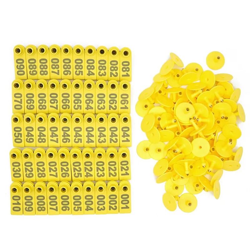 Livestock Ear Tag - AB41-Koyun Kulak Küpeleri Numaraları 001'den 100'a,