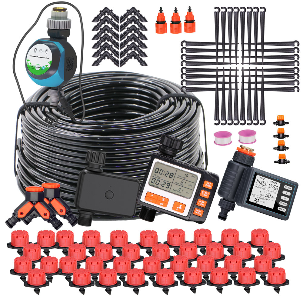 Irrigation Drip Tape - 50-5M 1/4 ''hortum ayarlanabilir Drippers otomatik