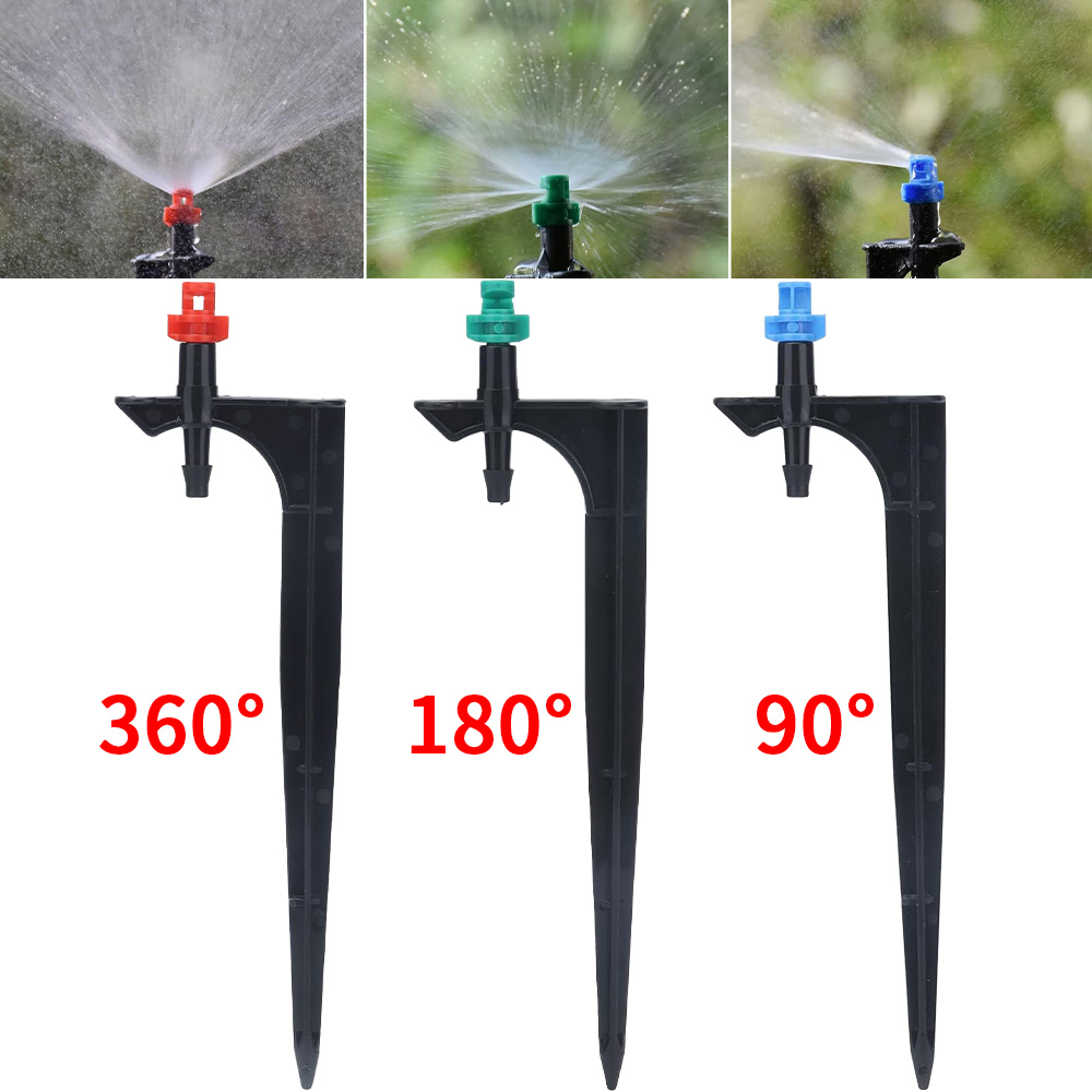 Irrigation Drip Tape - 90/180/360 Derece Püskürtme Nozulu 13cm Kazıklı