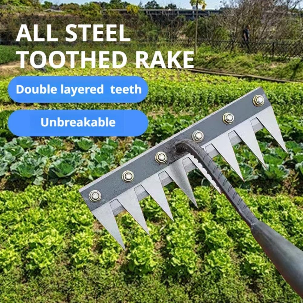 5/6/7/8 diş Metal tırmık bahçe - Farming Tools For Agriculture incelemesi ve fiyatı